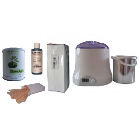 Cid Epil. Kit épilation CHLOROPHYLLE Pot 800 ml Cire jetable