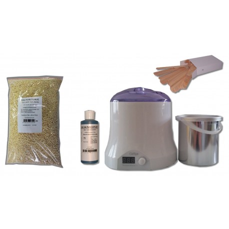 Cid Epil. Kit épilation 800 ml - Cire Pelable Blanche 1 kg Perles