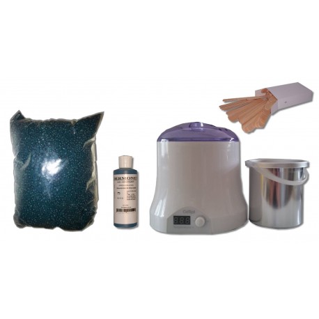 Cid Epil. Kit épilation 800ml - Cire Pelable Outremer 1 kg Perles