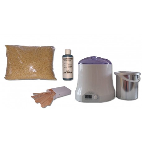 Cid Epil. Kit épilation 800 ml - Cire Traditionnelle Jaune 1 kg Perles