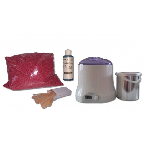 Cid Epil. Kit épilation 800 ml - Cire Traditionnelle Rose 1 kg Perles