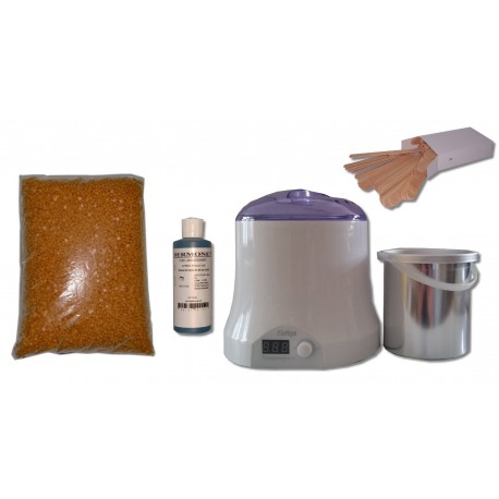 Cid Epil. Kit épilation 800ml - Cire Pelable Blonde 1 kg Pastilles