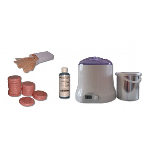 Cid Epil. Kit 800 ml - 1 kg cire à épiler pelable galets ROSE