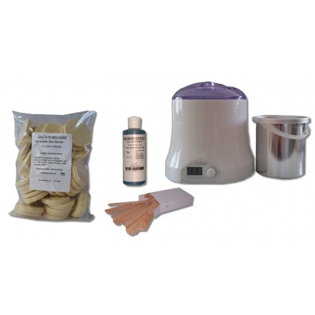 Cid Epil. Kit 800 ml - 1 kg cire pelable galets IVOIRE