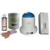 Kit épilation NACREE BLANCHE Pot 800 ml Cire jetable, huile, bandes