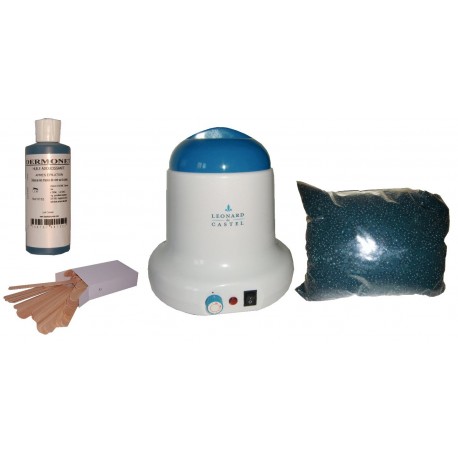 Kit épilation 800ml - Cire Pelable Outremer 1 kg Pastilles