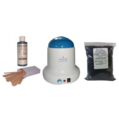 Kit épilation 800 ml - Cire Pelable Melon Concombre 1 kg Pastilles