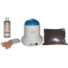 Kit épilation 800 ml - Cire pelable Chocolat 1 kg Pastilles