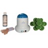 Kit épilation 800 ml - Cire traditionnelle 1 kg galets Verte