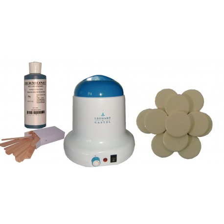 Kit épilation 800 ml - Cire Traditionnelle 1 kg Galets Monoï