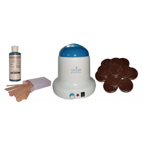 Kit épilation 800 ml - Cire à épiler Traditionnelle 1 kg Galets Chocolat
