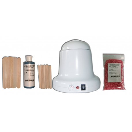 Kit 400ml Rose Cire à épiler traditionnelle 200g Perles