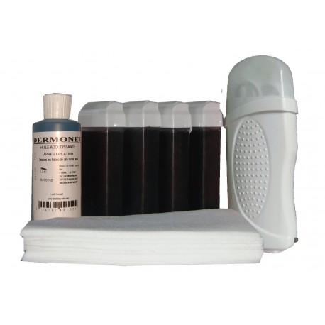 Kit épilation FRUITS ROUGES Chauffe cire - BANDES - 4 x 100