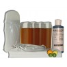 Kit épilation, chauffe cire 4 x 100 ml MIEL AGRUMES - Bandes, Cire à épiler, Huile