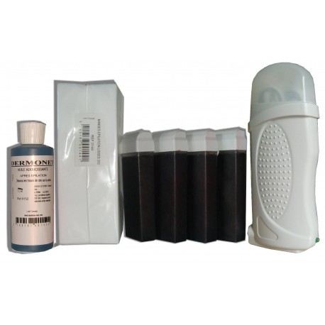 Kit Epil - 4 x100 Fruits rouges - Chauffe cire - 250 BANDES