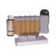 Kit d'épilation - 7x100 ml cire à épiler BLANCHE, bandes lisses, huile