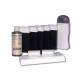 Kit d'épilation - 7x100 ml cire à épiler AZUR, bandes lisses, huile