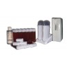 Kit épilation DUO 12 TOPAZ type Miel cire à épiler + 250 bandes + huile