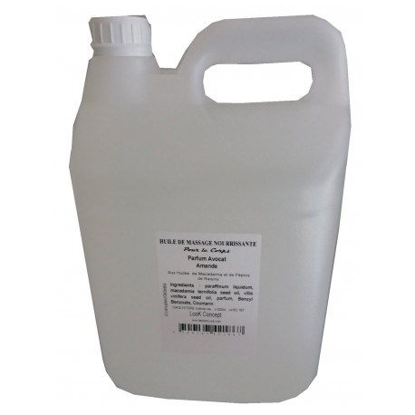 Avocat Amande - Huile de massage nourrissante - 5 litres