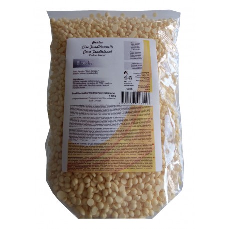 Blanche - 200g perles de cire traditionnelle