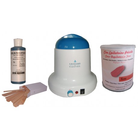 Kit épilation ROSE pot 800ml cire pelable