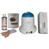 Kit épilation 800 ml - CHOCOLAT Pot 800 ml Cire jetable, bandes, huile
