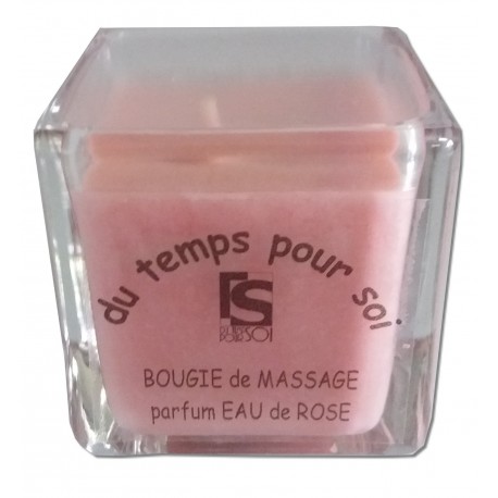 Eau de Rose - 60 g - Bougie de massage Argan