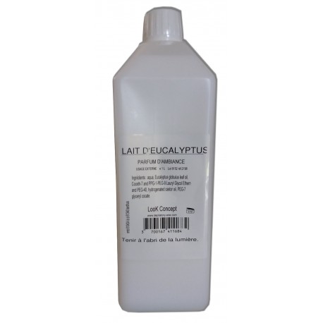 Eucalyptus. 1 litre Lait pour diffuseur d'ambiance hammam