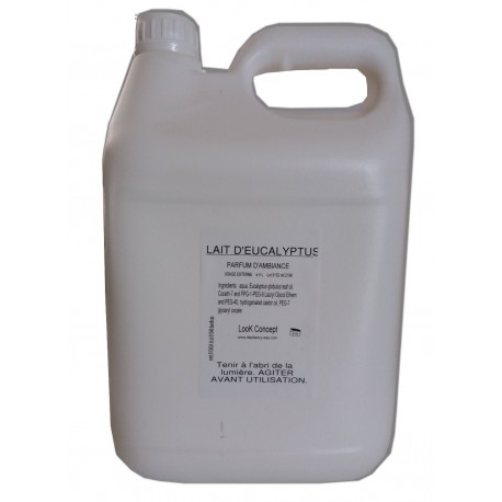 Eucalyptus. 5 litres Lait pour diffuseur d'ambiance Hammam
