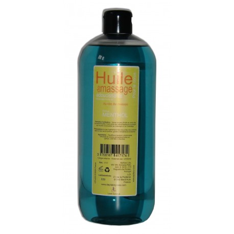 Menthol naturel - Huile de massage adoucissante 1 litre