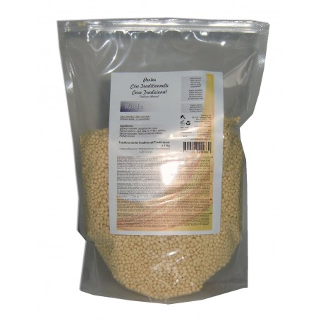 Blanche - Perles de cire traditionnelle - 1 kg