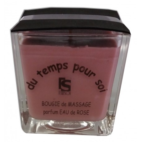 Eau de Rose - 210 g - Bougie de massage Argan