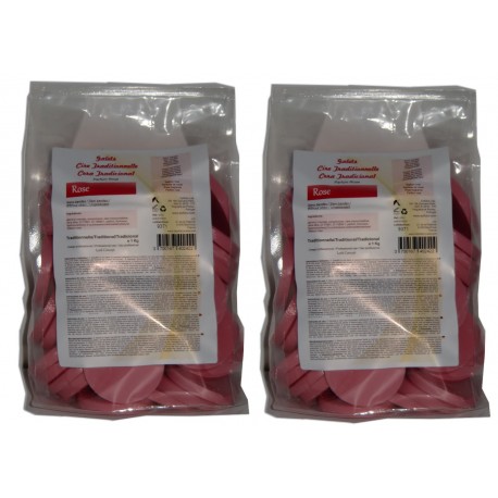 Rose - 2 kg Galets cire à épiler