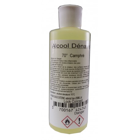 Alcool dénaturé 70° Camphré - 250 ml