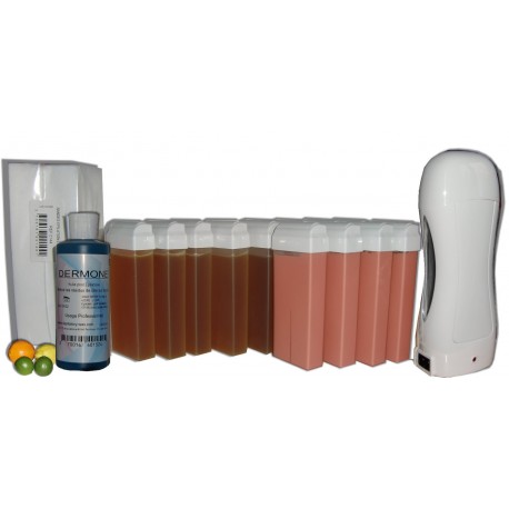 KIT EPILATION 8 x MIEL AGRUMES - 4 x ROSE - Bandes + Huile