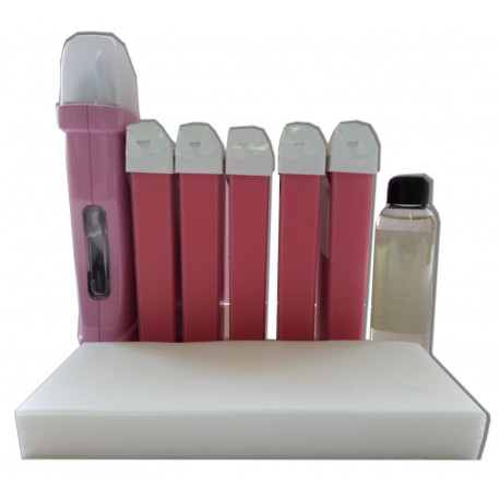 Kit barata 5 x 100 ml ROSE - Cire tiède roll on