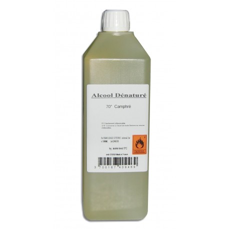 Alcool dénaturé 70° Camphré - 1 litre