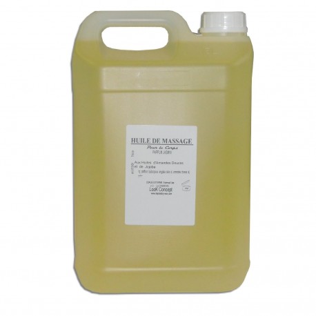Huile de massage - 5 L - Adoucissante - Jasmin