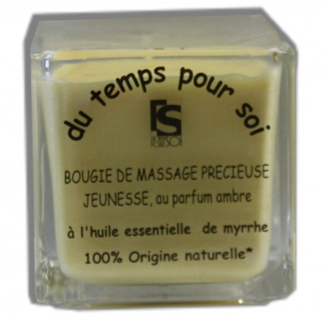 AMBRE - 60 g - Précieuse - Bougie de massage
