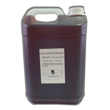 Stimulante - Cèdre Cannelle - Chaude - 5 litres - Huile de massage